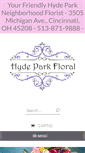 Mobile Screenshot of hydeparkflorist.com